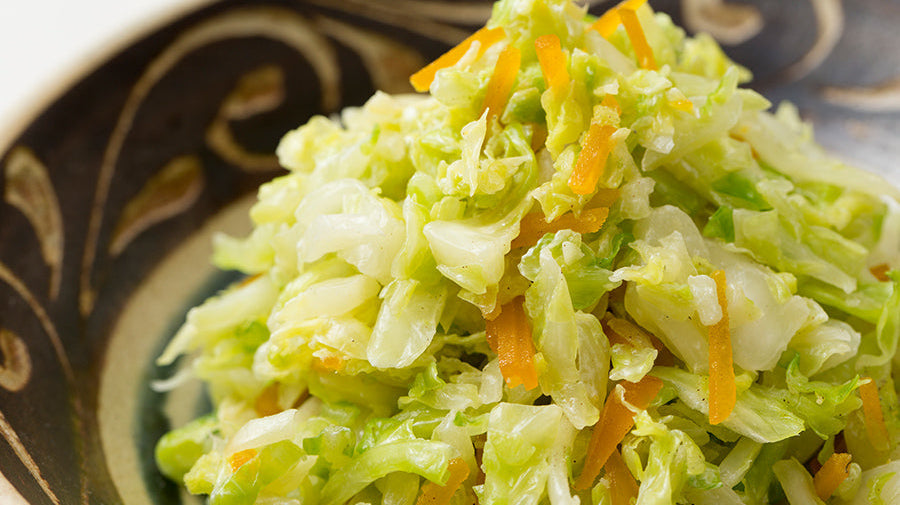 春キャベツのからすみサラダ