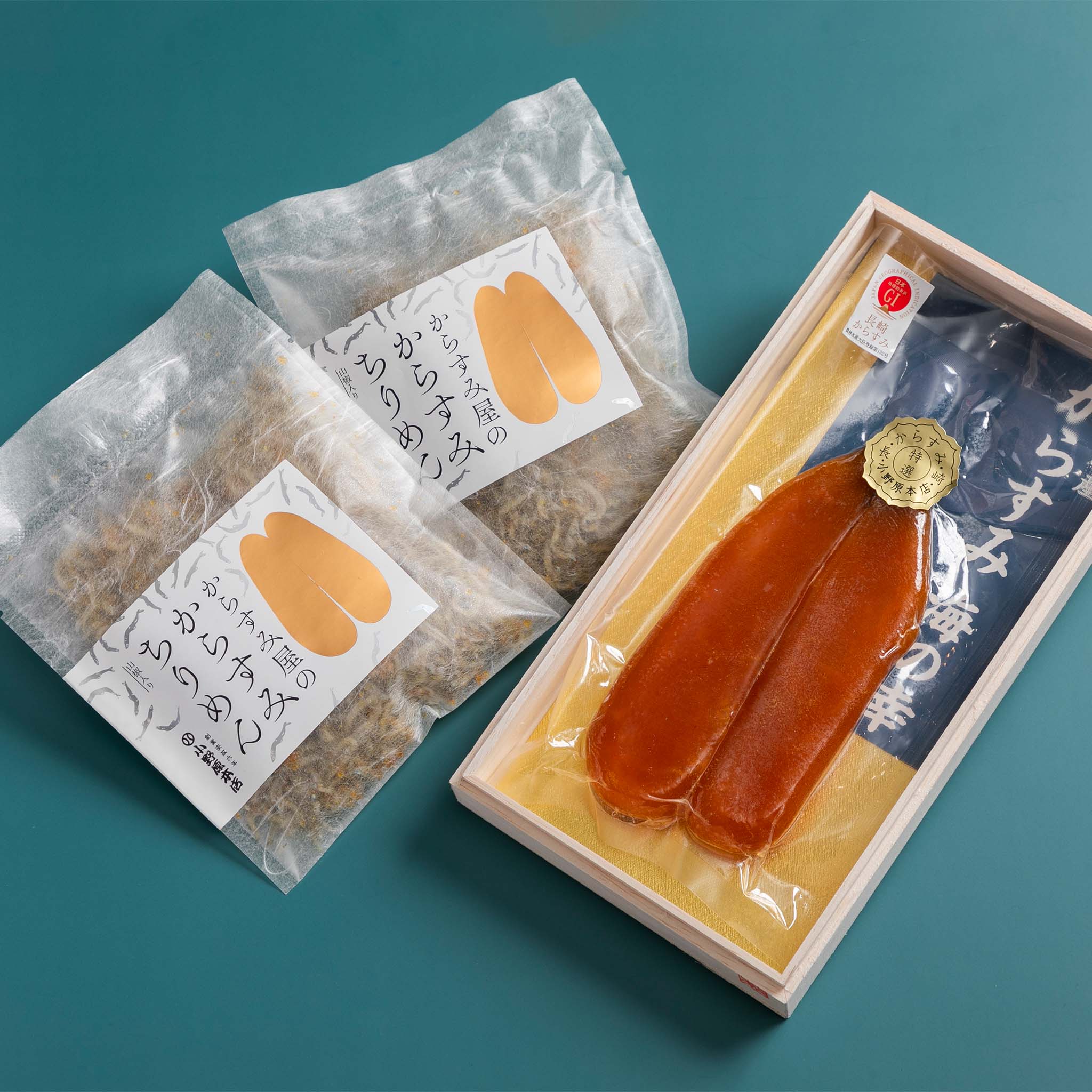 本からすみとからすみちりめん梅